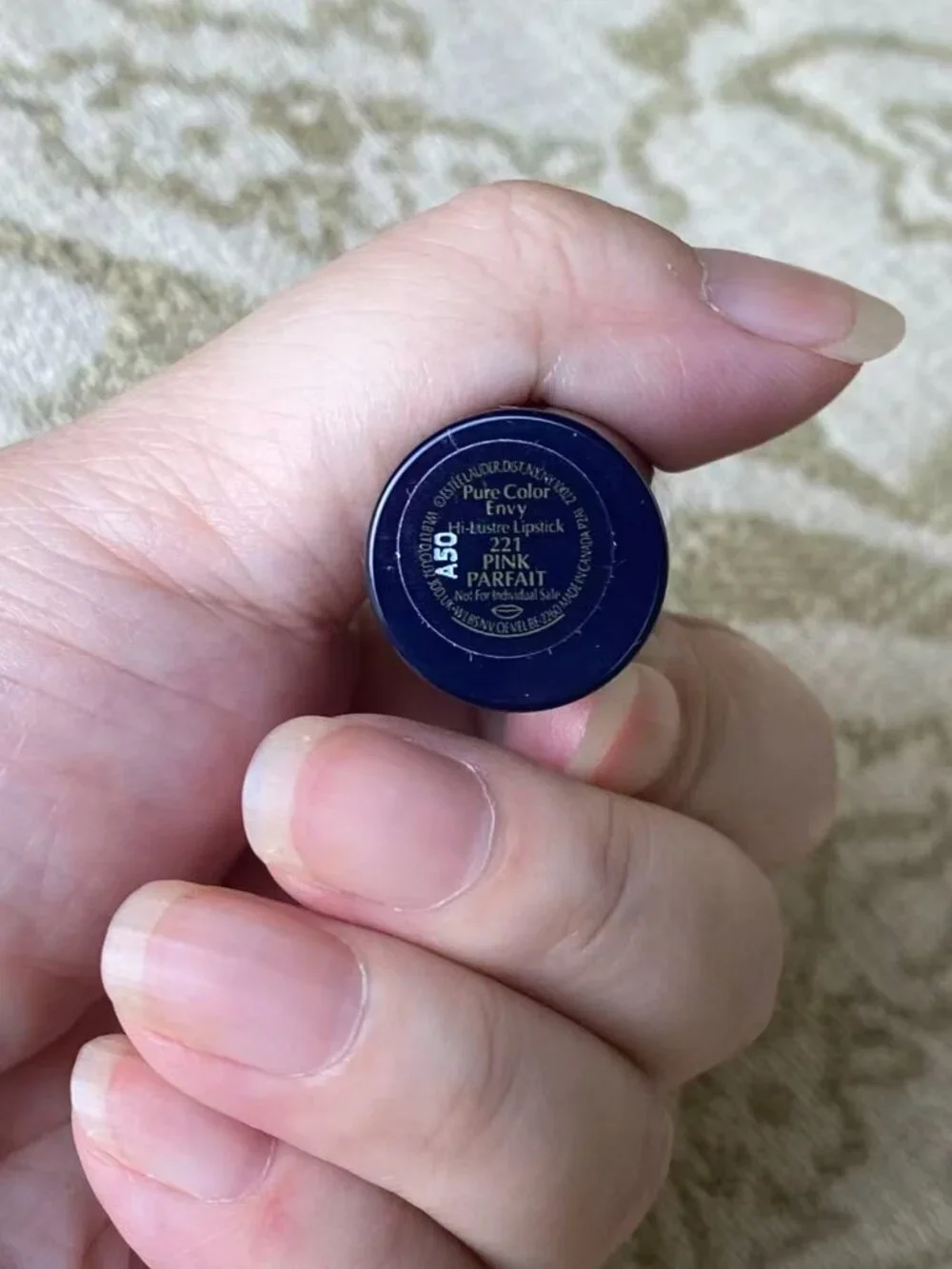 New Estee Lauder Hi Lustre Lipstick~221 Pink Parfait~Full Size